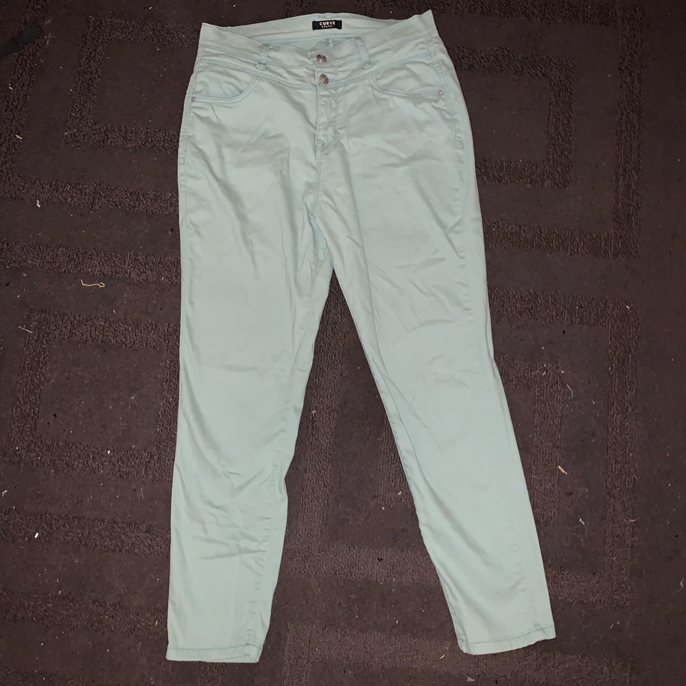 Army Green High-Waited Jeans